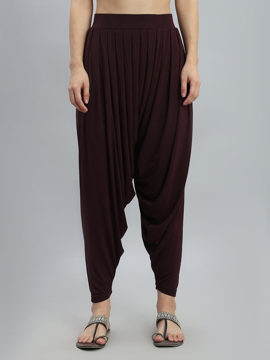 Dark Wine Viscose Stretch Patiala