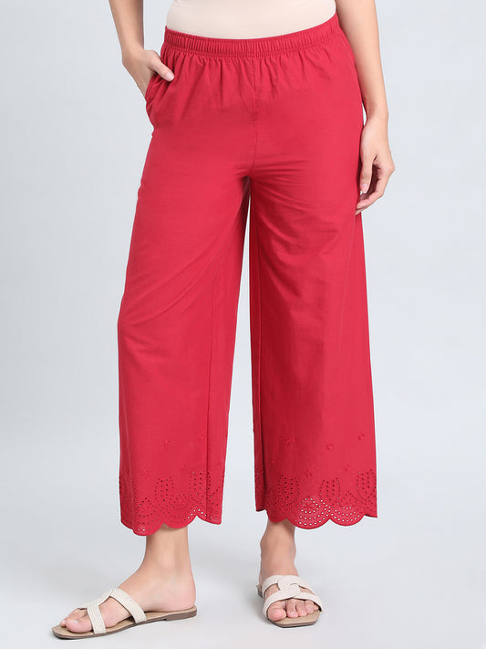 Cherry Cotton Hakoba Palazzo