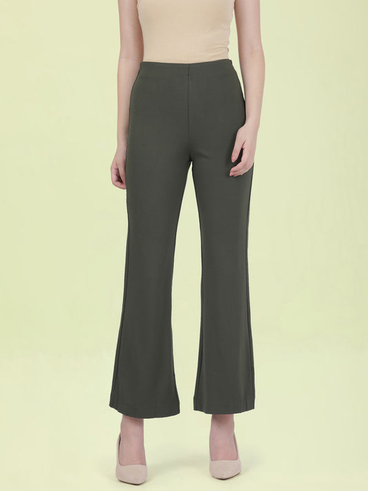 Olive Roma Ponte Flared Pant