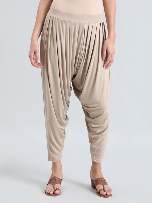 Dark Beige Viscose Stretch Patiala