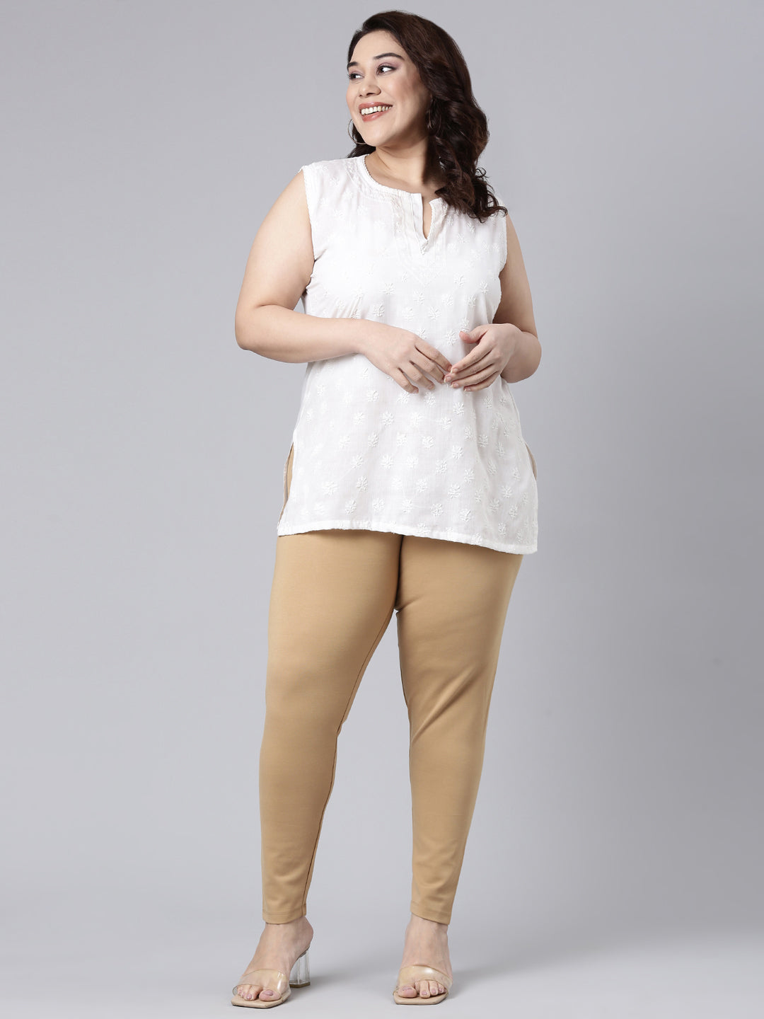 Wheat Ponte Smart Fit Leggings