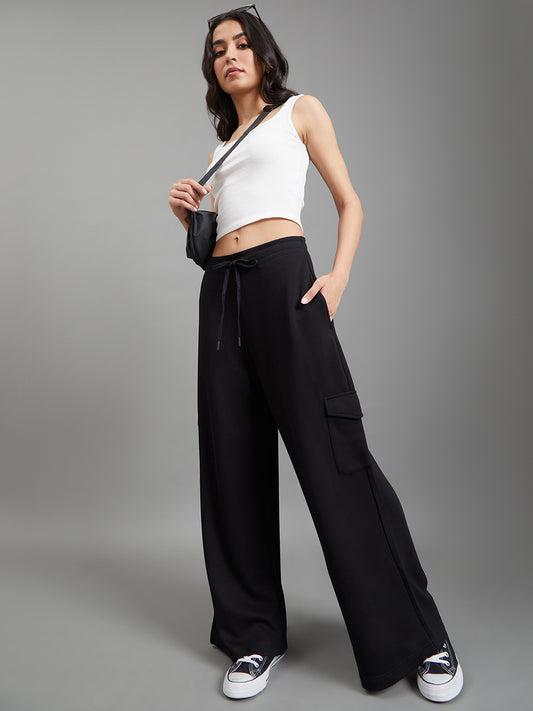 Black Cargo Sweatpants