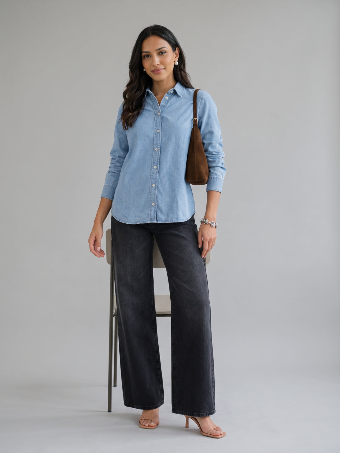 Denim Shirt Classic Collar