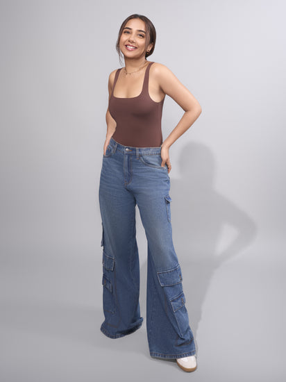 Denim Utility Pants Image