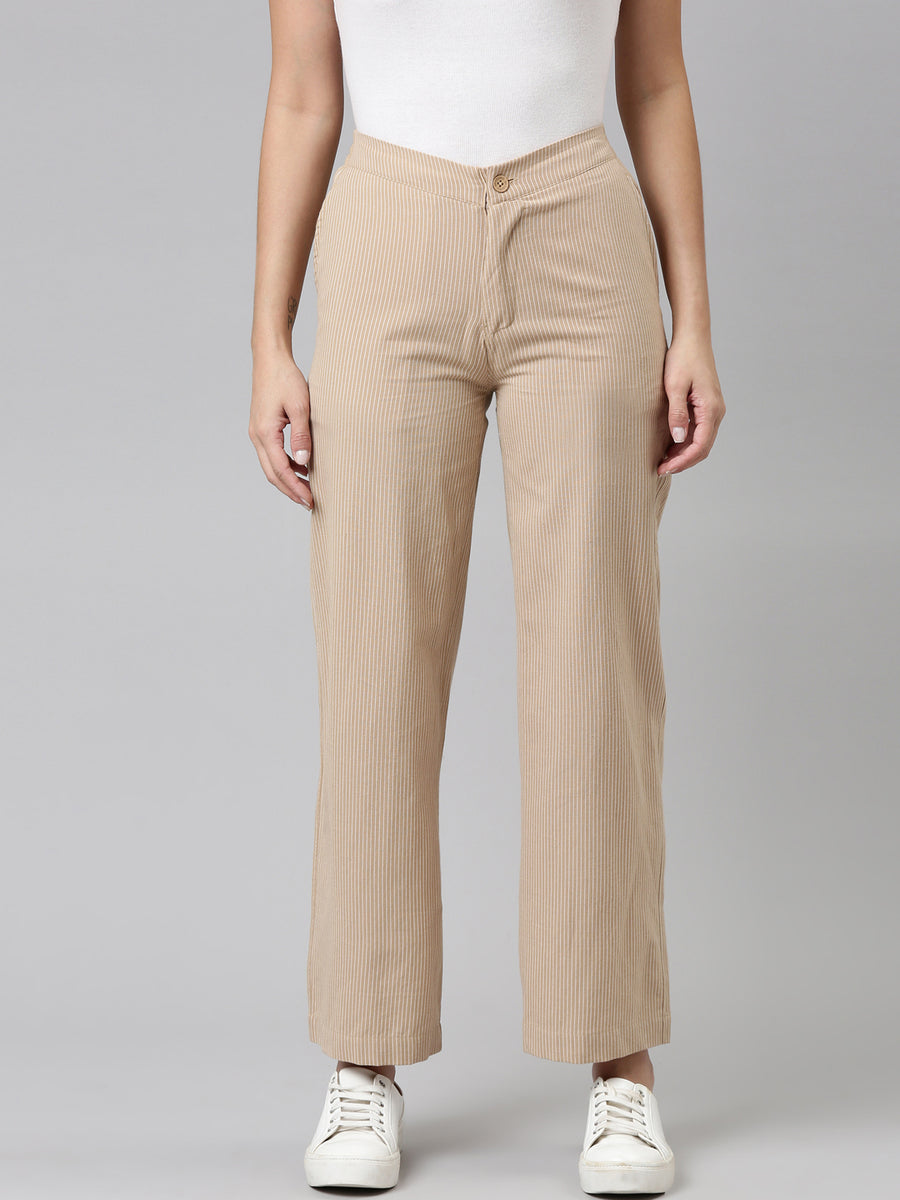 Smooth Cotton Pant Beige
