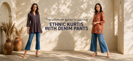 The Ultimate Guide to Pairing Ethnic Kurtis with Denim Pants