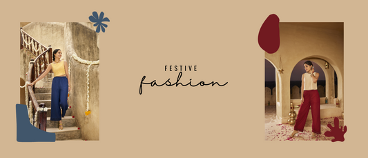 Image of models in Go Colors Linen Wide pants