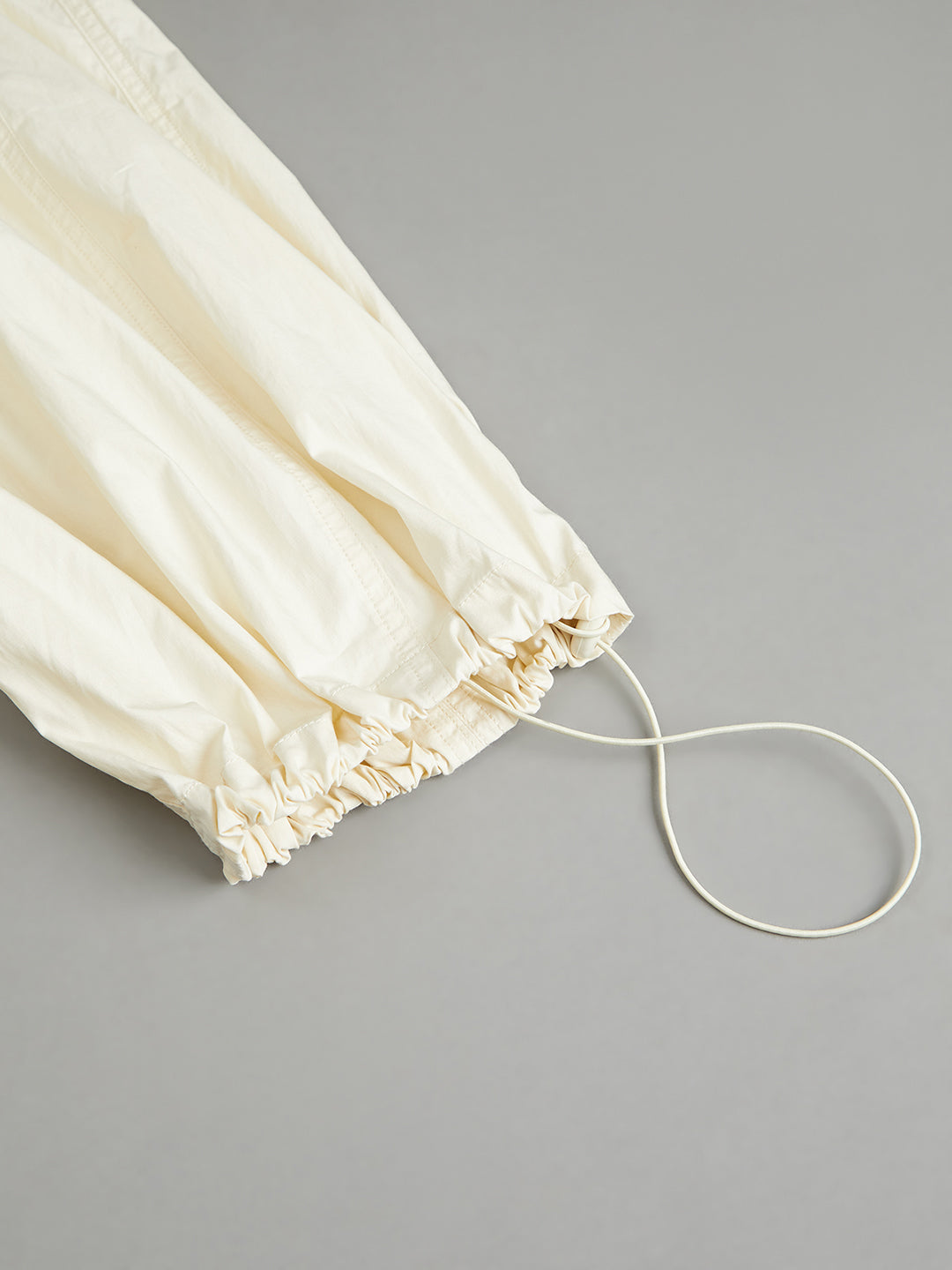 Cream Parachute Pants