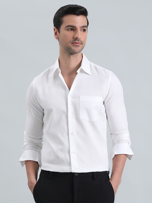 100% Cotton Slim Fit Premium Satin Shirt