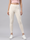 Ecru Cotton Stretch Ankle Length Leggings