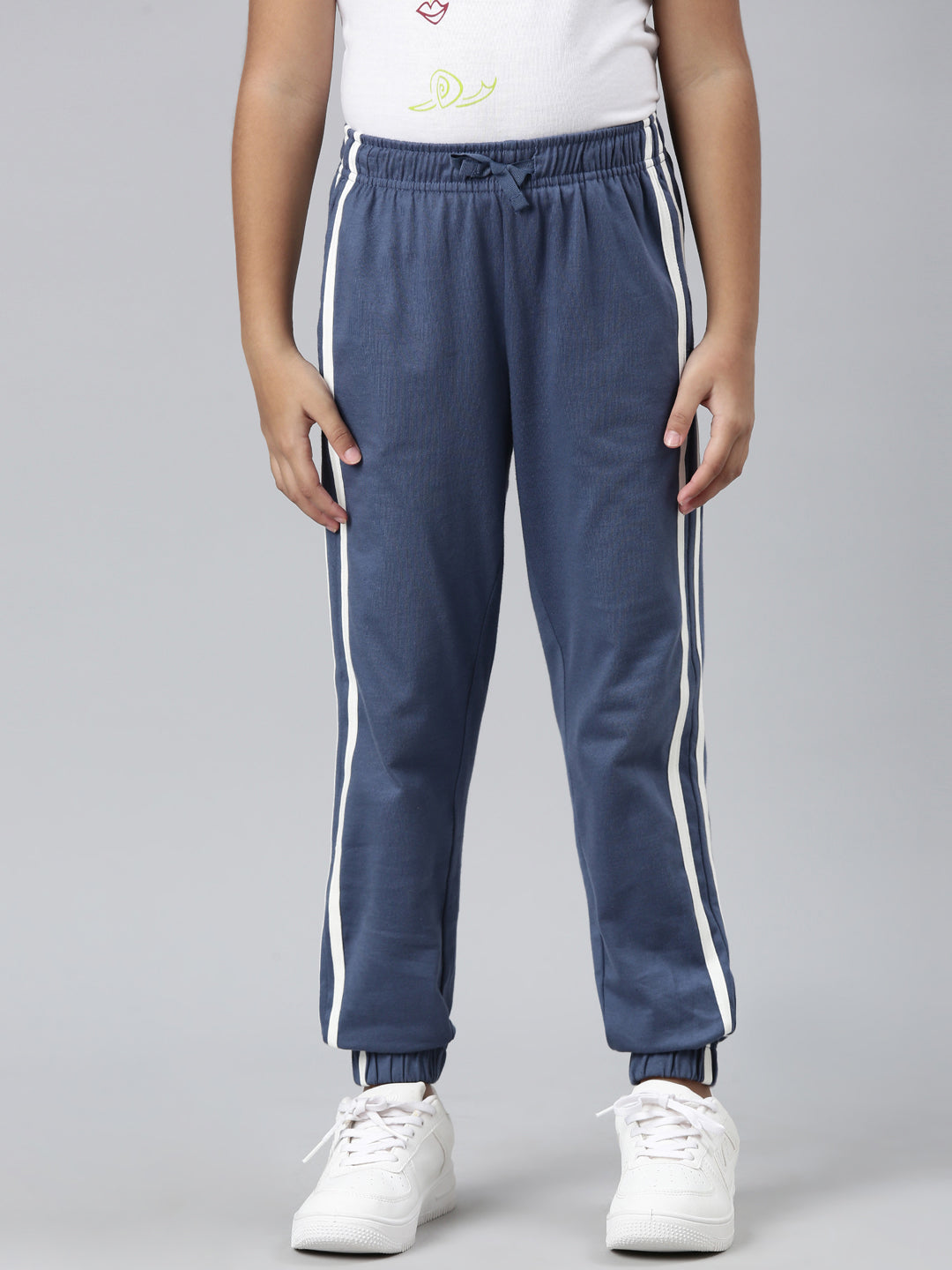 Blue Cotton Joggers