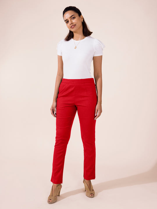 92,900+ Red Pants Stock Photos, Pictures & Royalty-Free Images - iStock | Woman  red pants