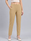Wheat Cotton Stretch Kurti Pants