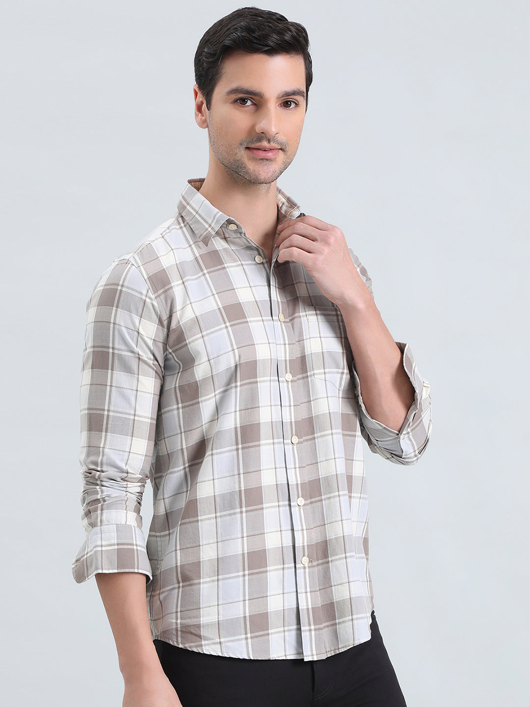 100% Cotton Regular Fit Check Shirt