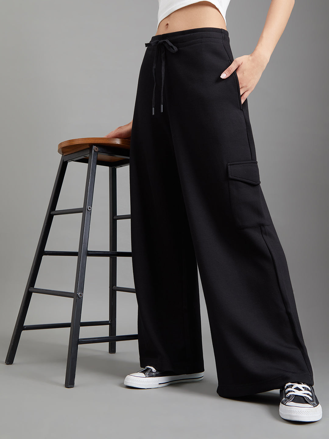 Black Cargo Sweatpants
