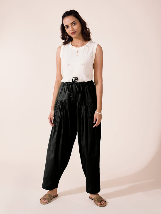 GO COLORS Women's Skinny Fit Black Treggings S : Amazon.in: Fashion