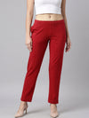 Cherry Cotton Stretch Kurti Pants