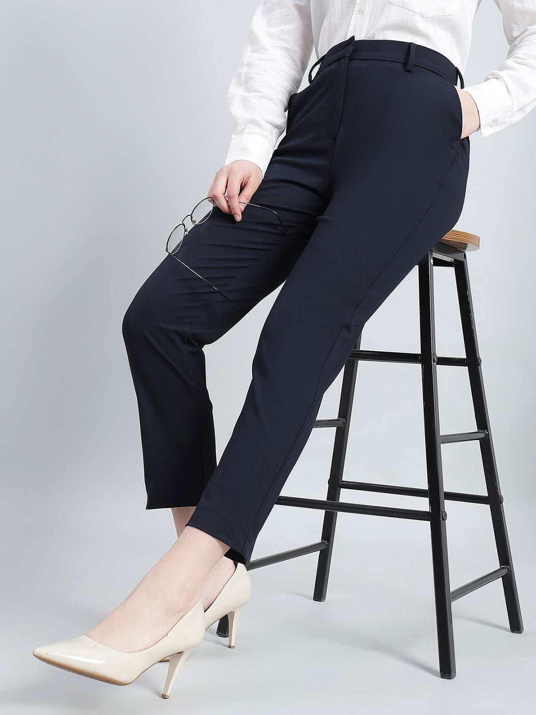 Navy Smart Fit Pant