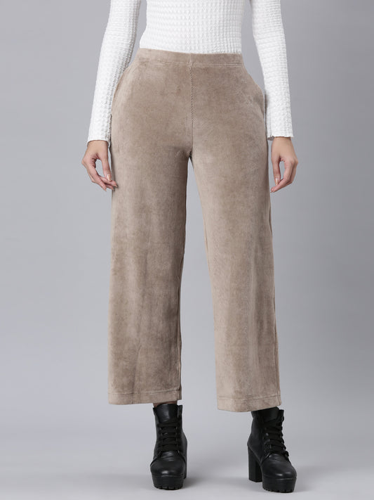 Chocolate Corduroy Wide Pants