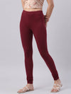 Maroon Cotton Stretch Churidar