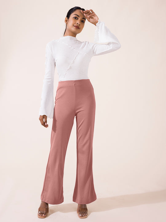 Peach Straight Pant In Sequin Fabric With A Halter Neck Embroidered Crop Top  Online - Kalki Fashion | Pink outfits, Embroidered crop tops, Pink outfit