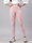 Baby Pink Cotton Stretch Ankle Length Leggings