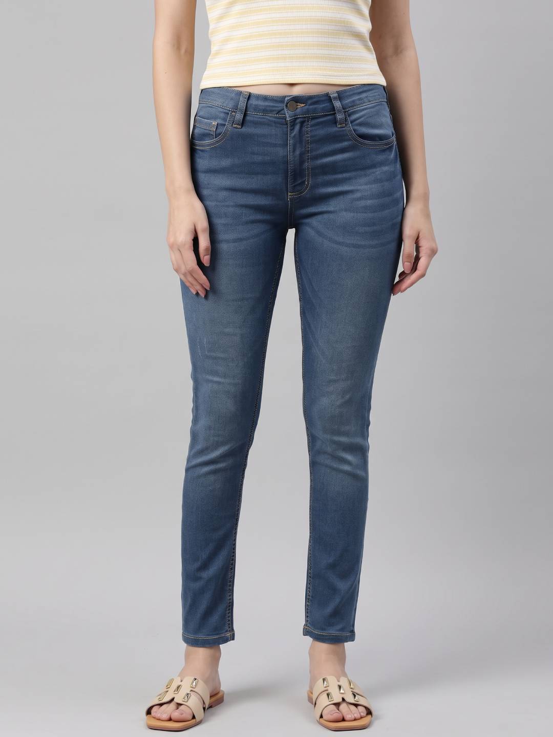 Light Blue Denim Skinny Jeans