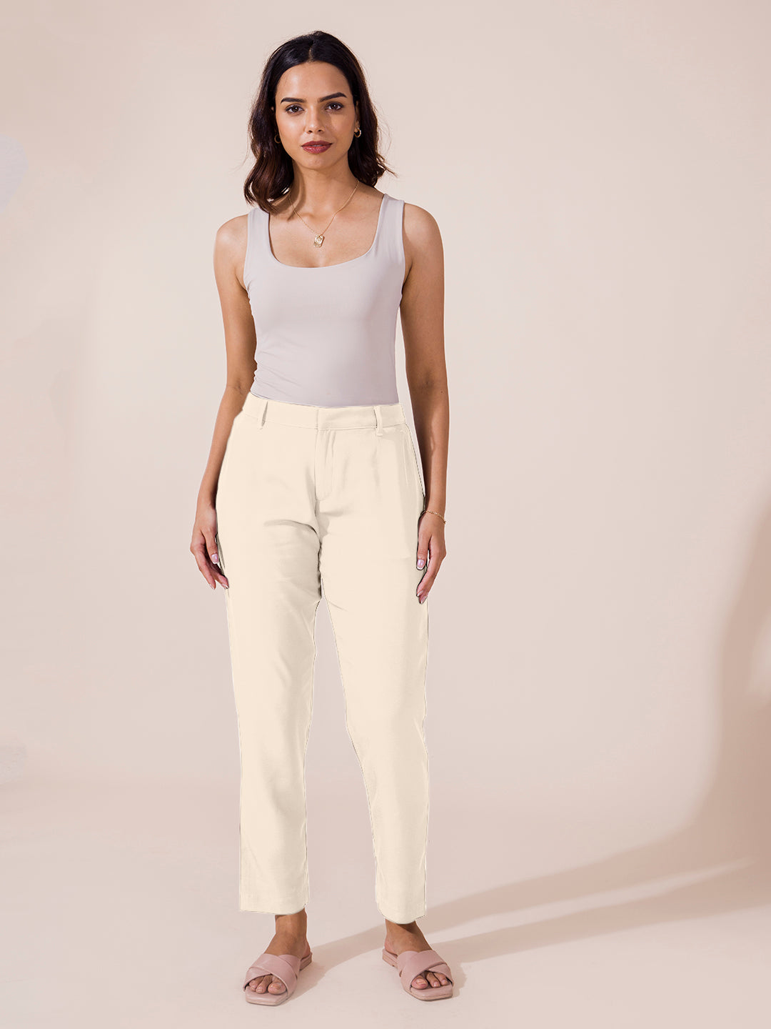 Cuffed textured crepe pant | Contemporaine | Shop Women%u2019s Skinny Pants  Online in Canada | Simons