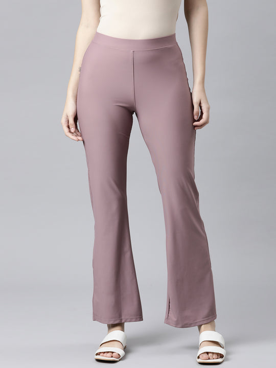Limited Holiday Edition- Sculpted High Waist Flared Trousers: Cherry R –  Nikki.KClothing