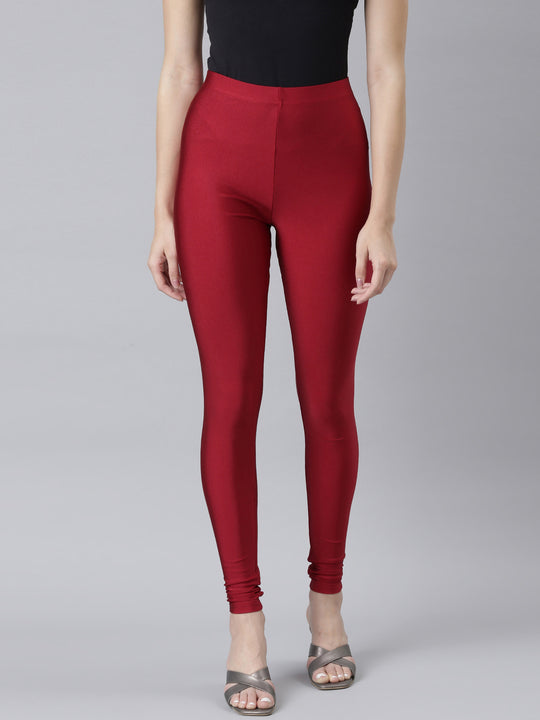Red And Black Plain Fancy Cotton Legging, Size: Small, Medium, Large at Rs  135 in Kalamb