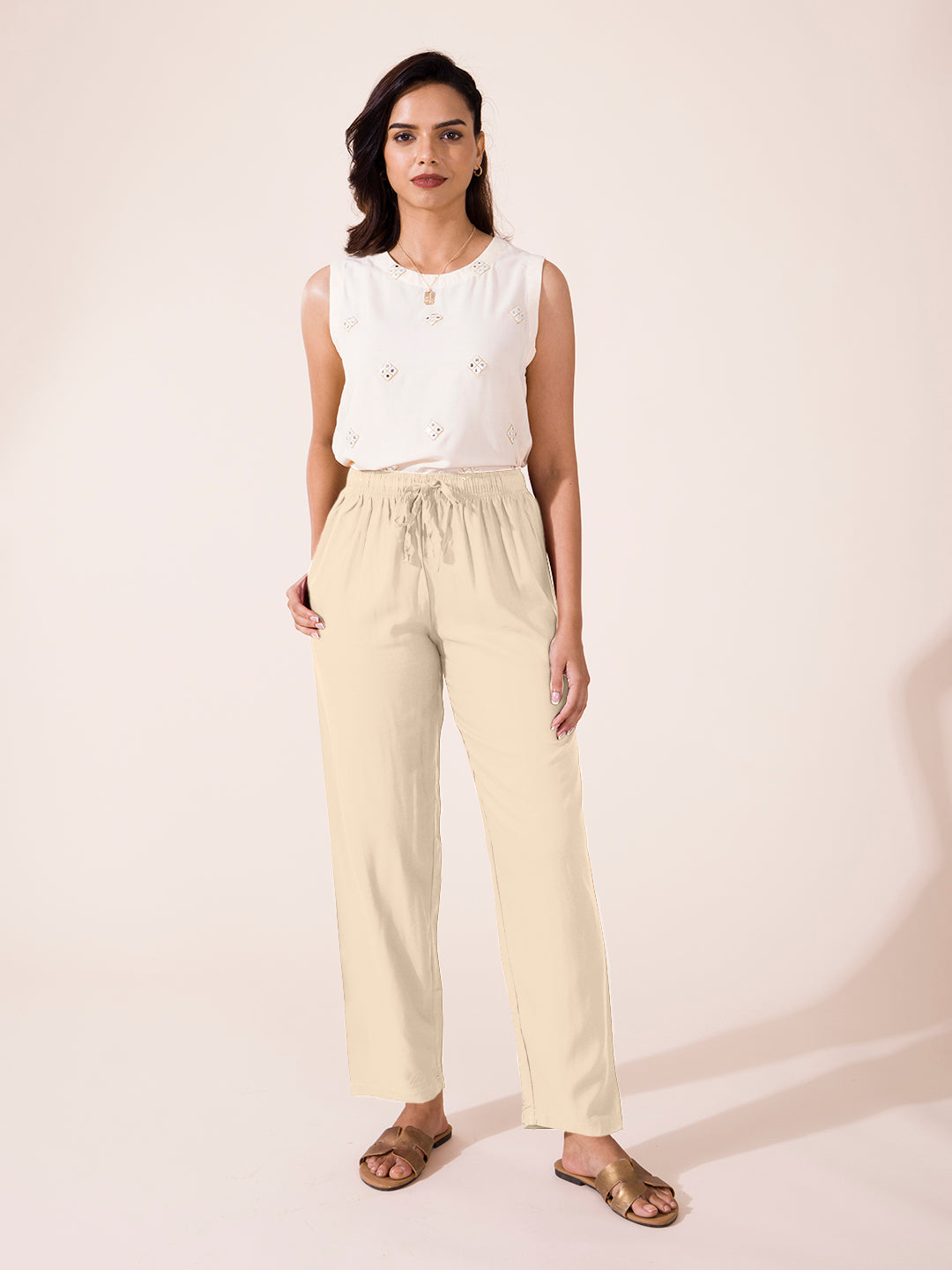 Womens Formal Pants Ribbed High Waisted Suit Pants Business Casual Straight  Leg Slim Fitted Solid Color Trousers 