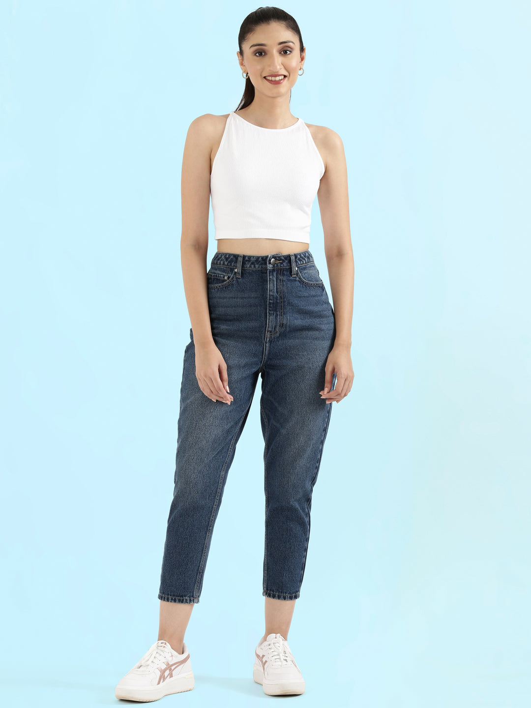 Blue Denim Mom Jeans