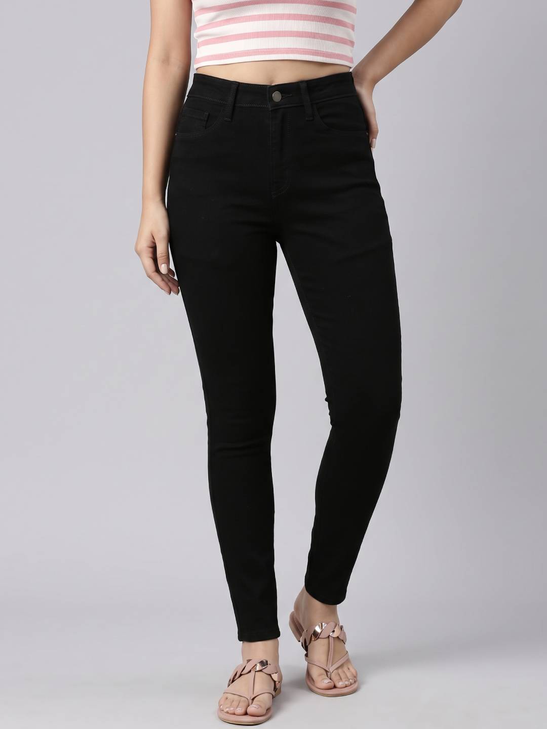 Black Denim Skinny Jeans