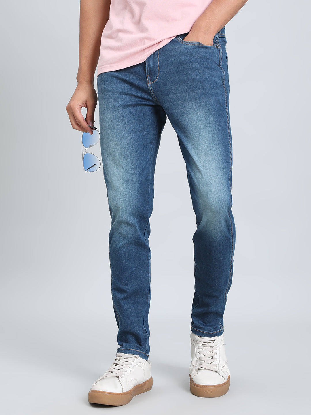 Petite Tapered Ankle Jeans