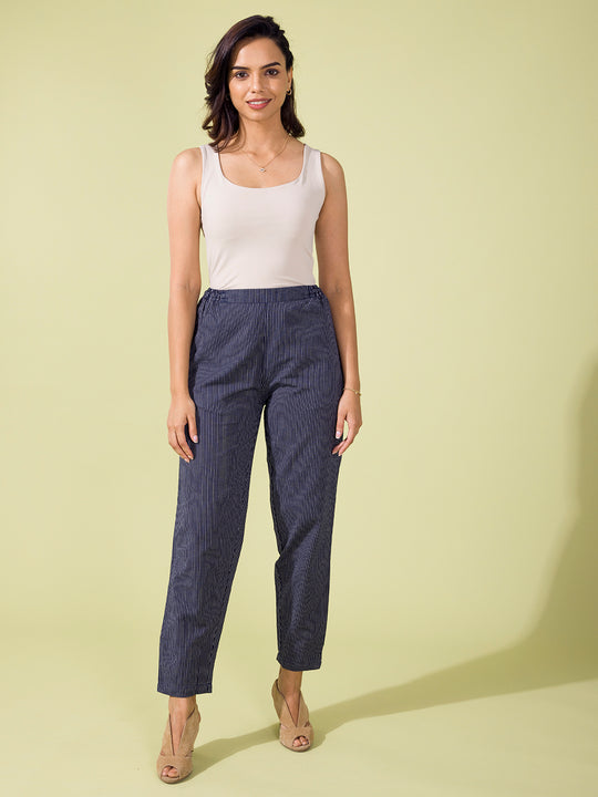 Elegant Ponte Roma Grey Pants for Women - Perfect Blend of Style