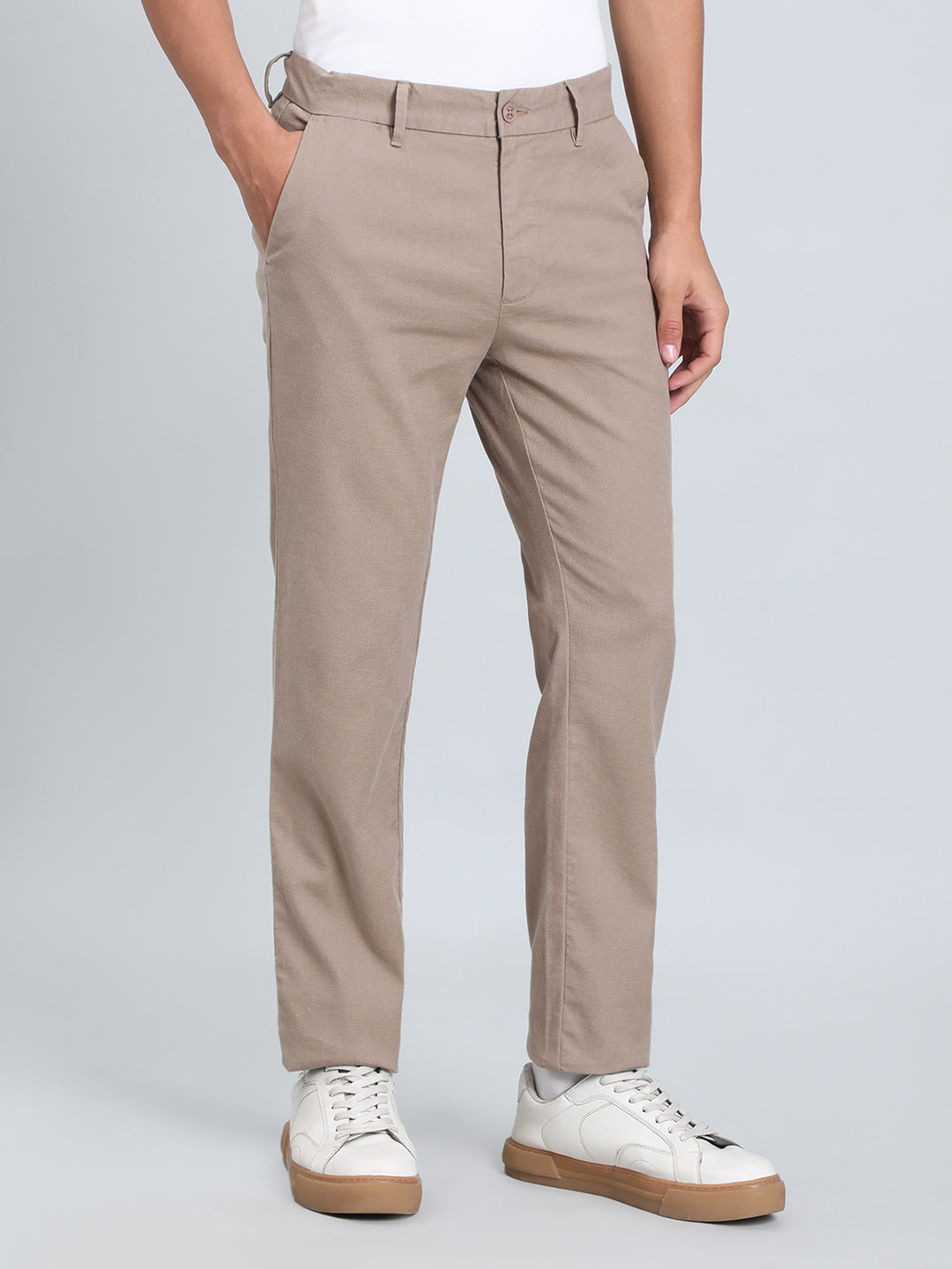 Linen Blend Smart Fit Stretch Pants