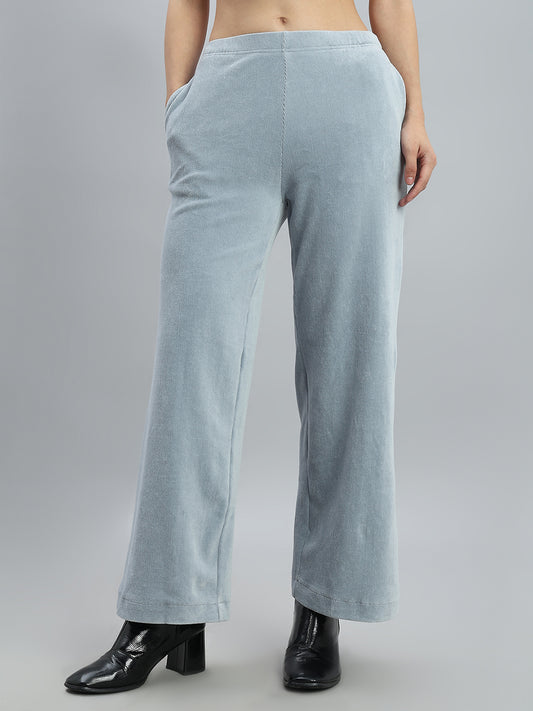 Dusty Blue Corduroy Wide Pants
