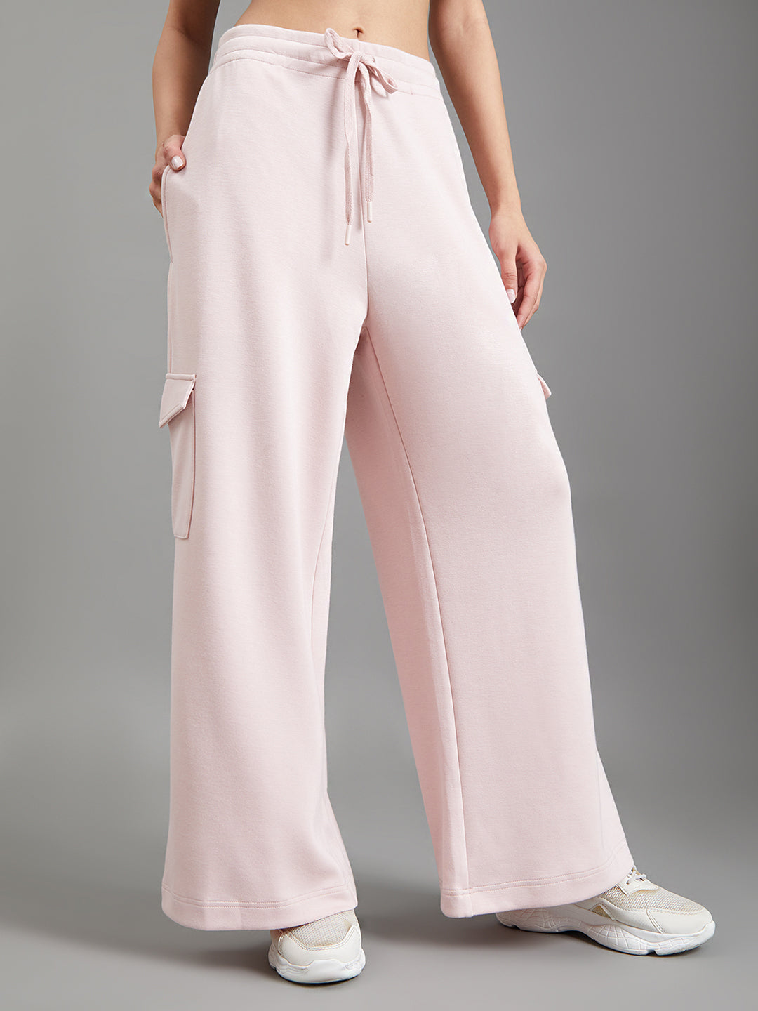 Baby Pink Cargo Sweatpants