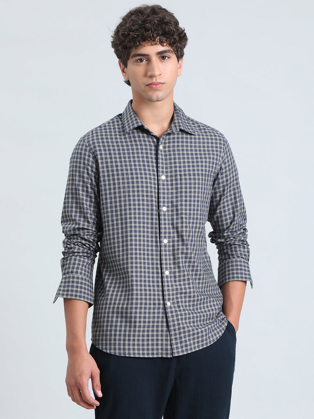 100% Cotton Regular Fit Check Shirt