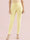 Butter Yellow Cotton Stretch Ankle Length Leggings