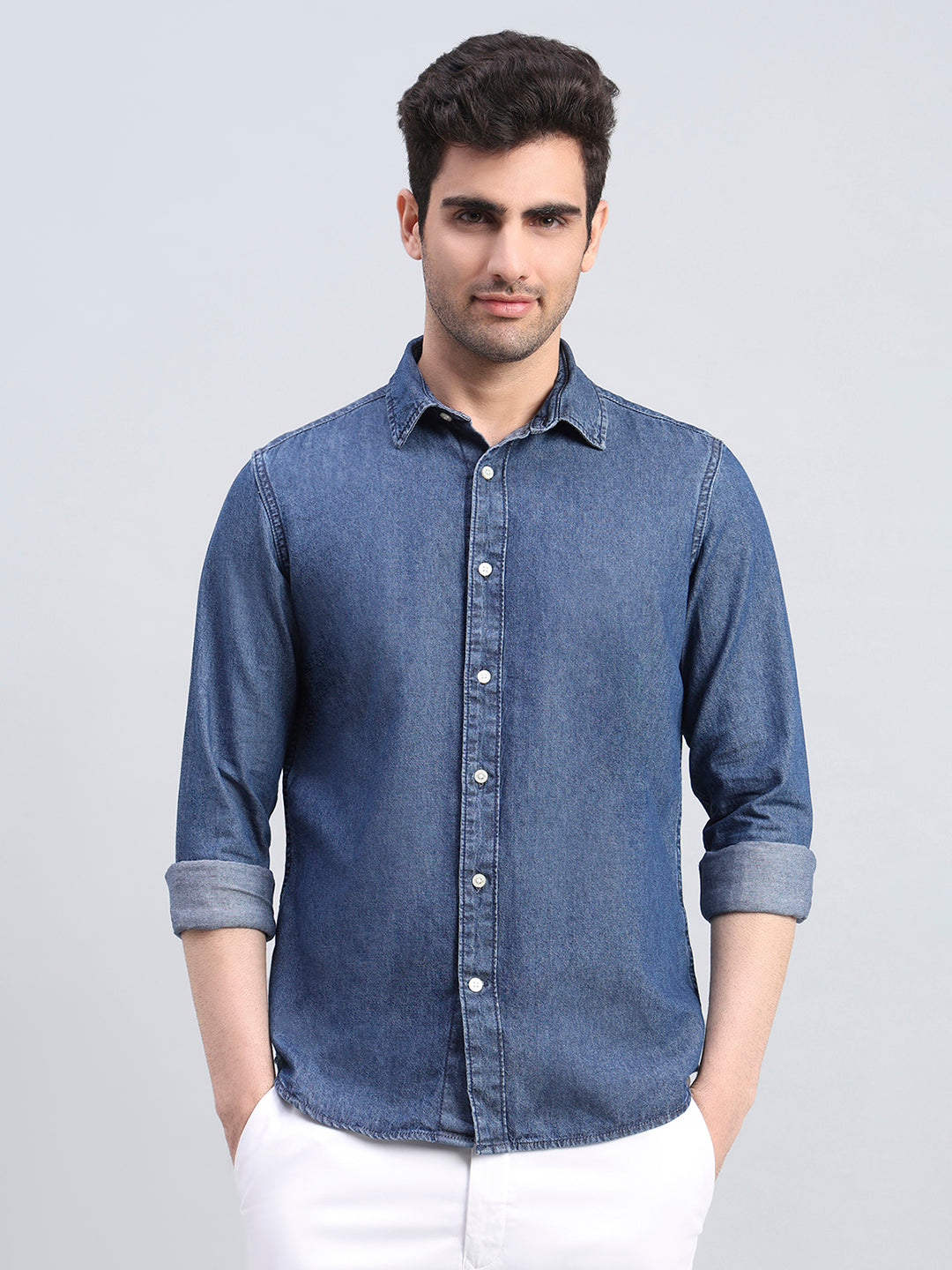 100% Cotton Regular Fit Denim Shirt