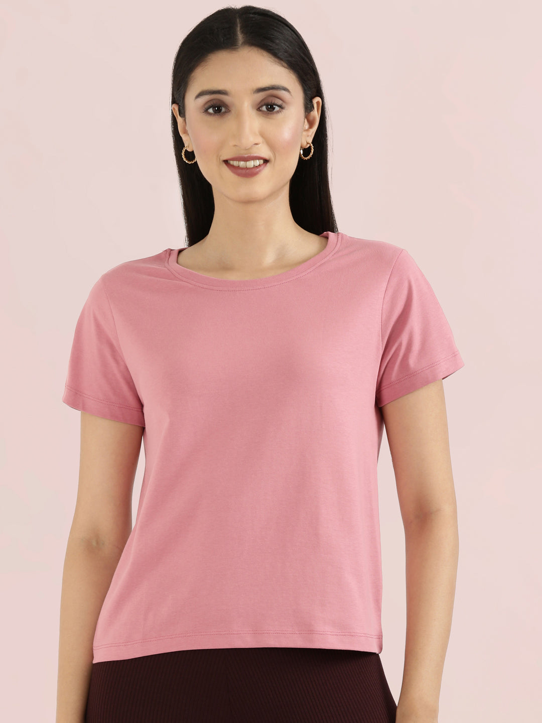 Cotton Jersey Crew Neck Slim Fit T-Shirt