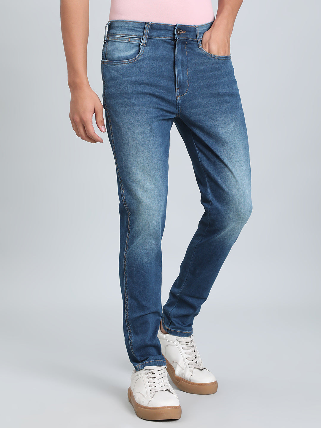 Petite Tapered Ankle Jeans