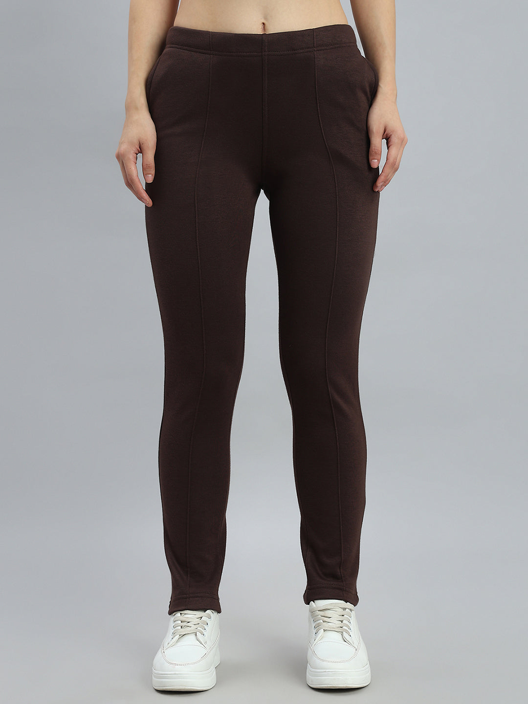 Dark Brown Fleece Ultra Warm Kurti Pant