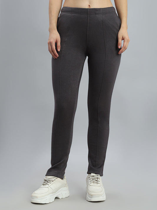 Silver Grey Fleece Ultra Warm Kurti Pant