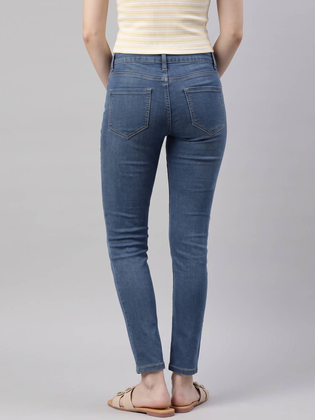 Light Blue Denim Skinny Jeans