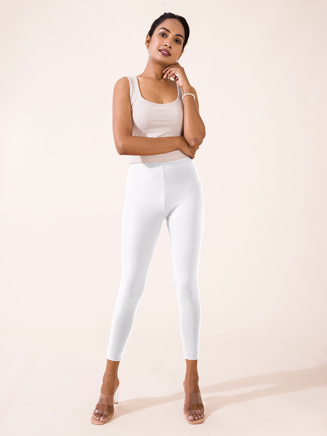 Buy Stylish Cotton Ankle Length Leggings for Women ( Pack of 3 )( Free Size  ) Online In India At Discounted Prices