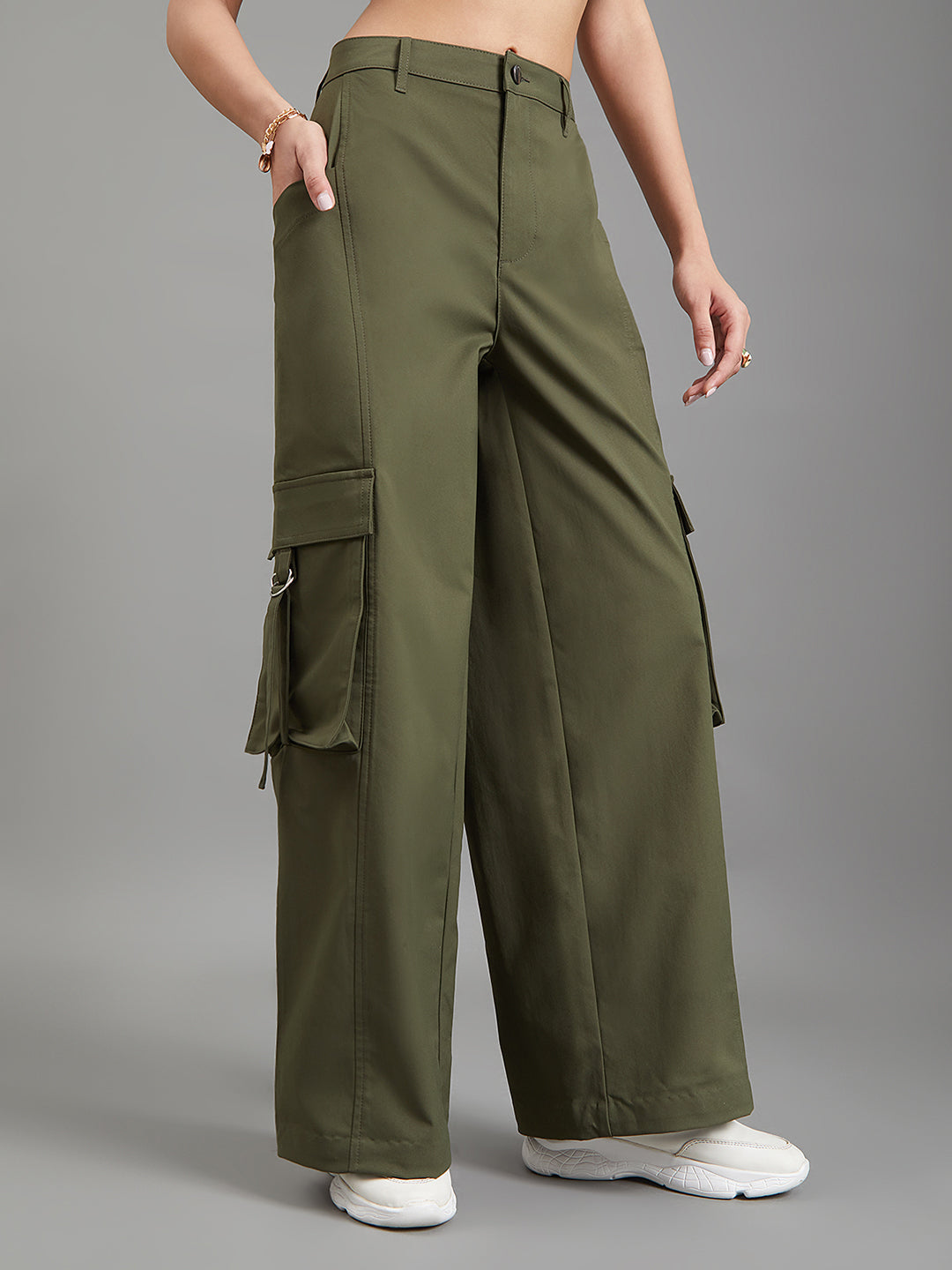 Dark Olive Cargo Pants