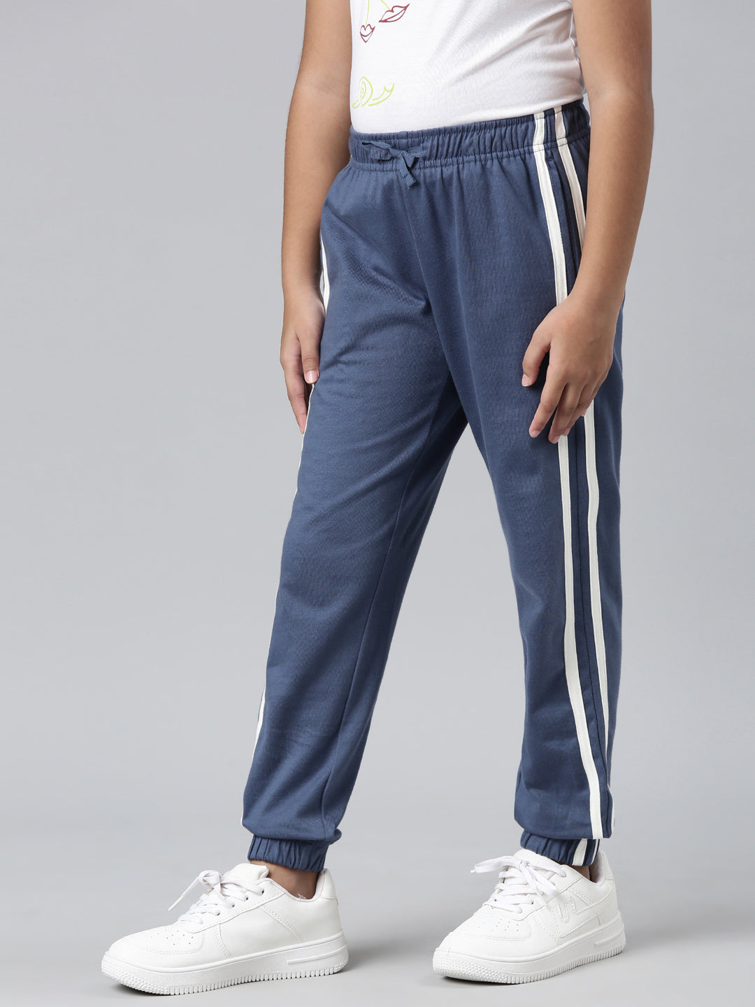 Blue Cotton Joggers