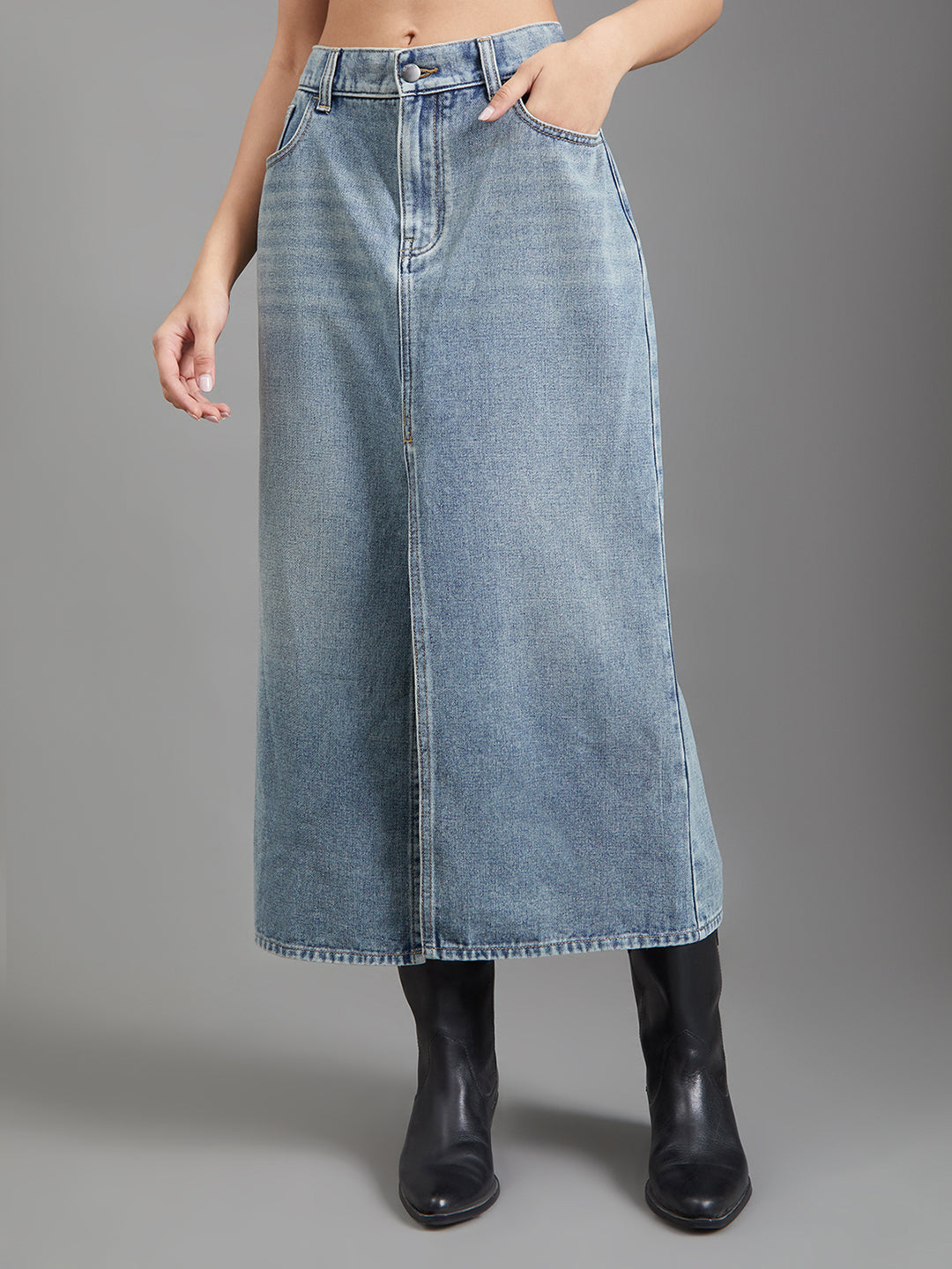 Blue Denim Skirt